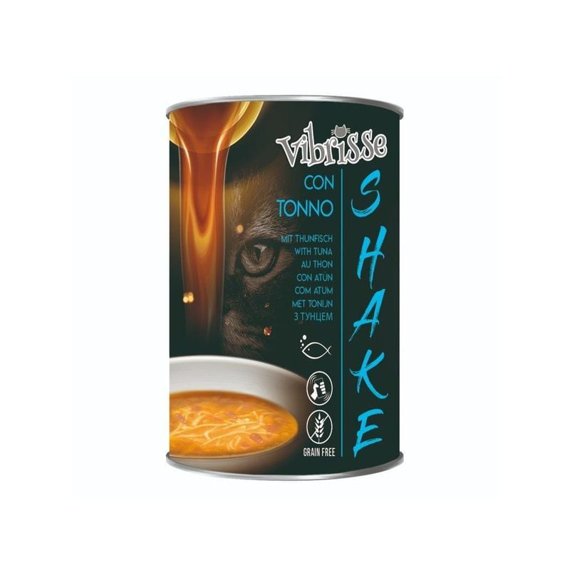 Bobby 2008010 Soupe Vibrisse Shake au thon pour chat, packshot montrant clairement l'emballage du pr