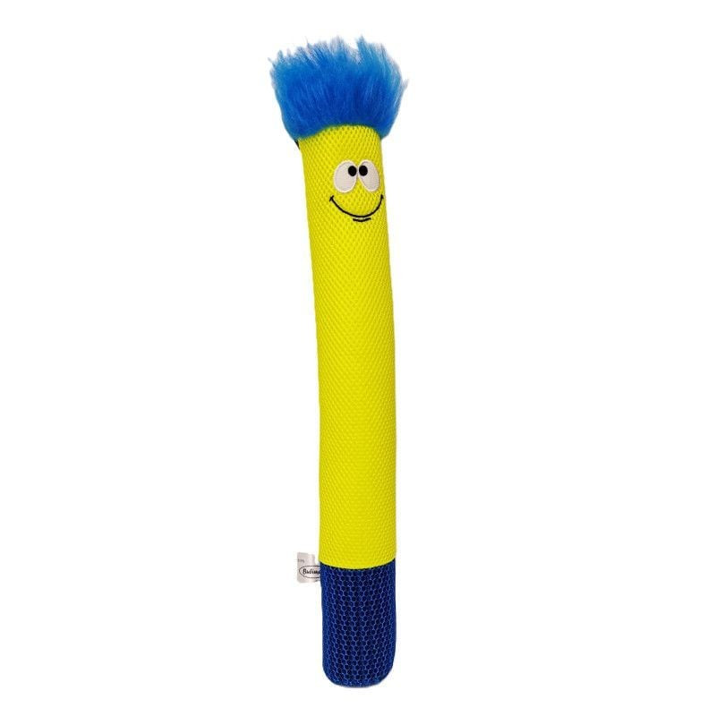 Bubimex 1116651, bâton flottant pour chien jaune et bleu de 46 cm, conçu pour les jeux de rapport da
