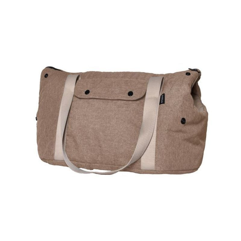 Sac de transport Bobby Balade en tissu chiné, intérieur rembourré, bandoulière et poche avant, taill