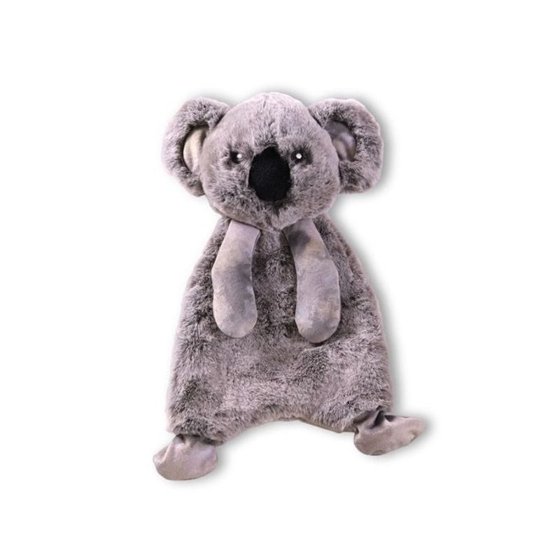 Jouet peluche pour chien koala gris, fourrure douce, nez noir et couineur crépitant, 33 cm Vadigran 