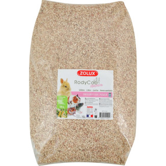 Litière Zolux Rodycob 15L - Maïs ultra-absorbant pour rongeurs