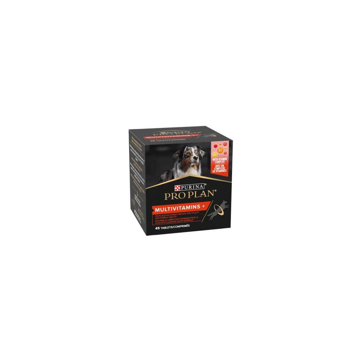 Complément Proplan Vitamines B, A, D, E pour Chien - 45 Comprimés