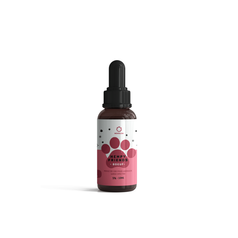 Huile Chanvre ANICOOL Chien 10-30kg Goût Bœuf - Bien-être & Relaxation