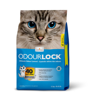 Litière Demavic Odour Lock 12kg : contrôle odeurs 40j, sans poussière