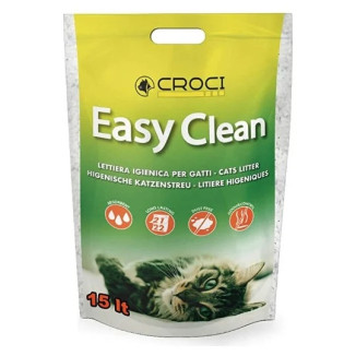 Litière Croci silice 15L - Ultra-absorbante & anti-odeurs pour chat
