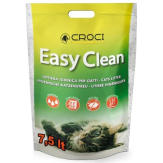 Litière CROCI Easy Clean : cristaux silicone 7,5L, anti-odeurs