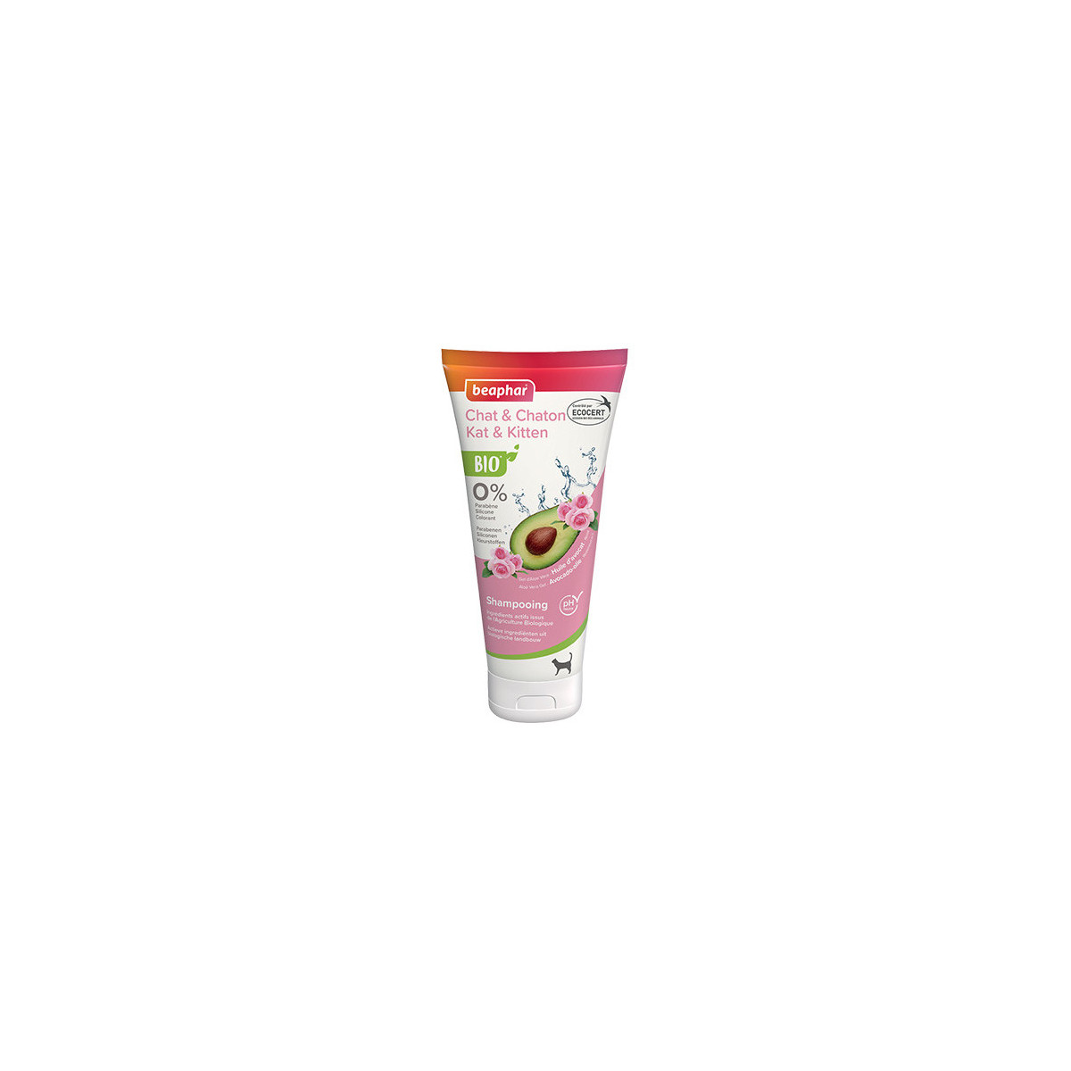 Beaphar Shampoing Bio Chat 200ml : pH neutre, 96% naturel