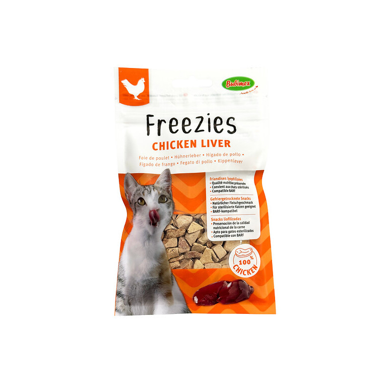 Bubimex Friandises Chat Foie Poulet - 75% Protéines, 30g