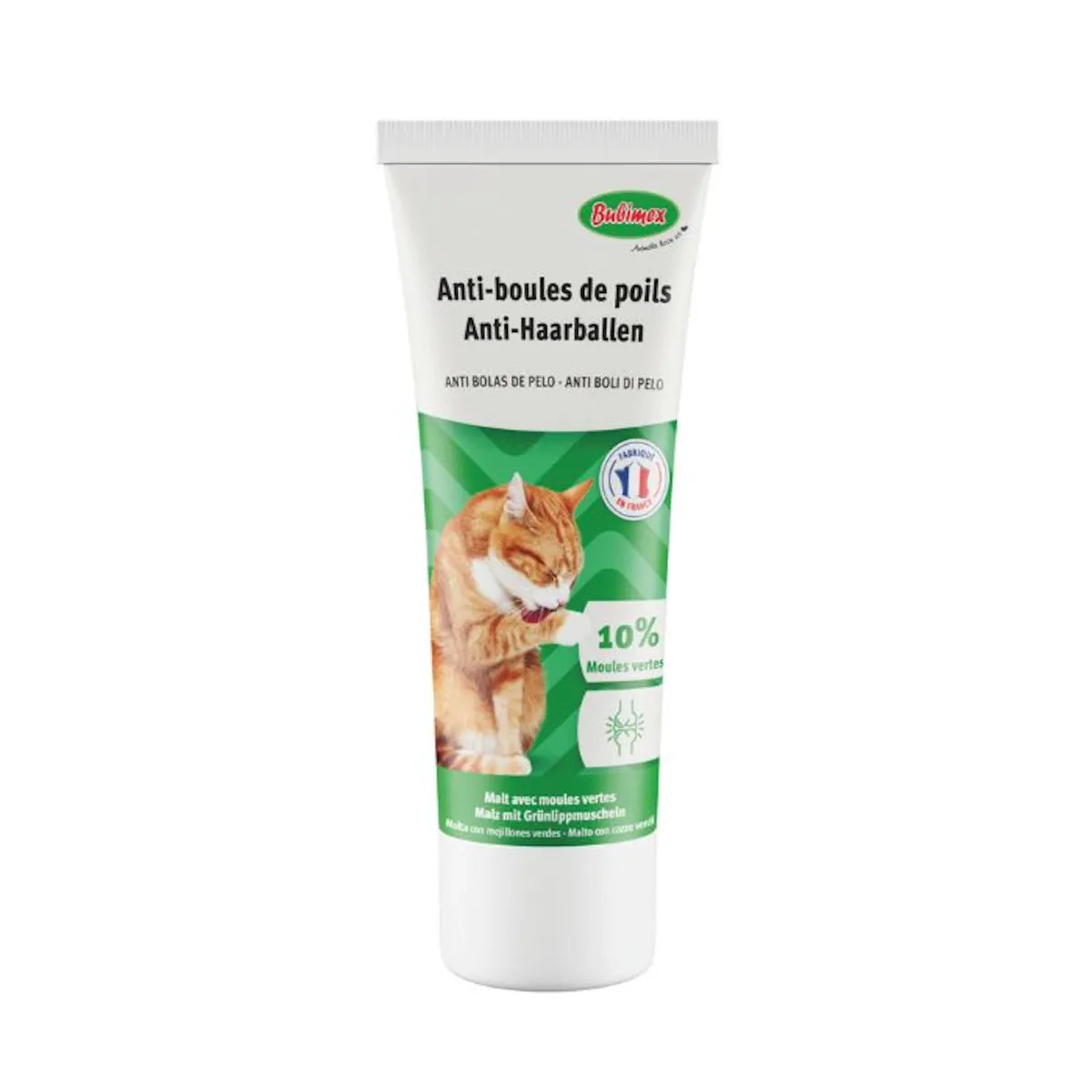 Bubimex Pâte Malt Moule Verte 100g - Digestion & Poils Chat