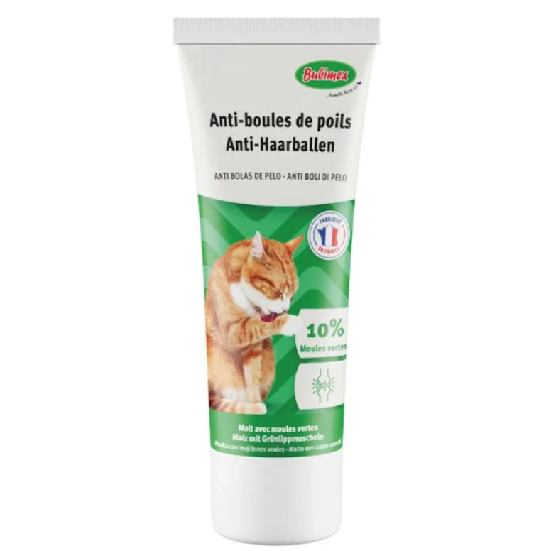 Bubimex Pâte Malt Moule Verte 100g - Digestion & Poils Chat