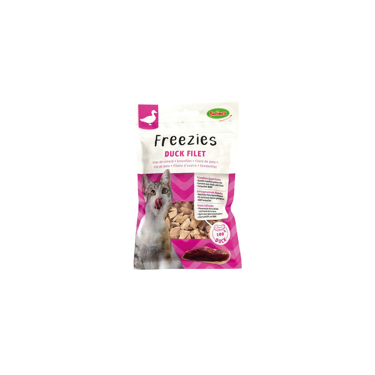 Bubimex Friandises Chat : Canard Lyophilisé 100% Naturel, 30g