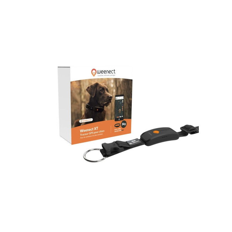 Collier GPS Weenect XT Noir - Suivi ultra-précis pour chien
