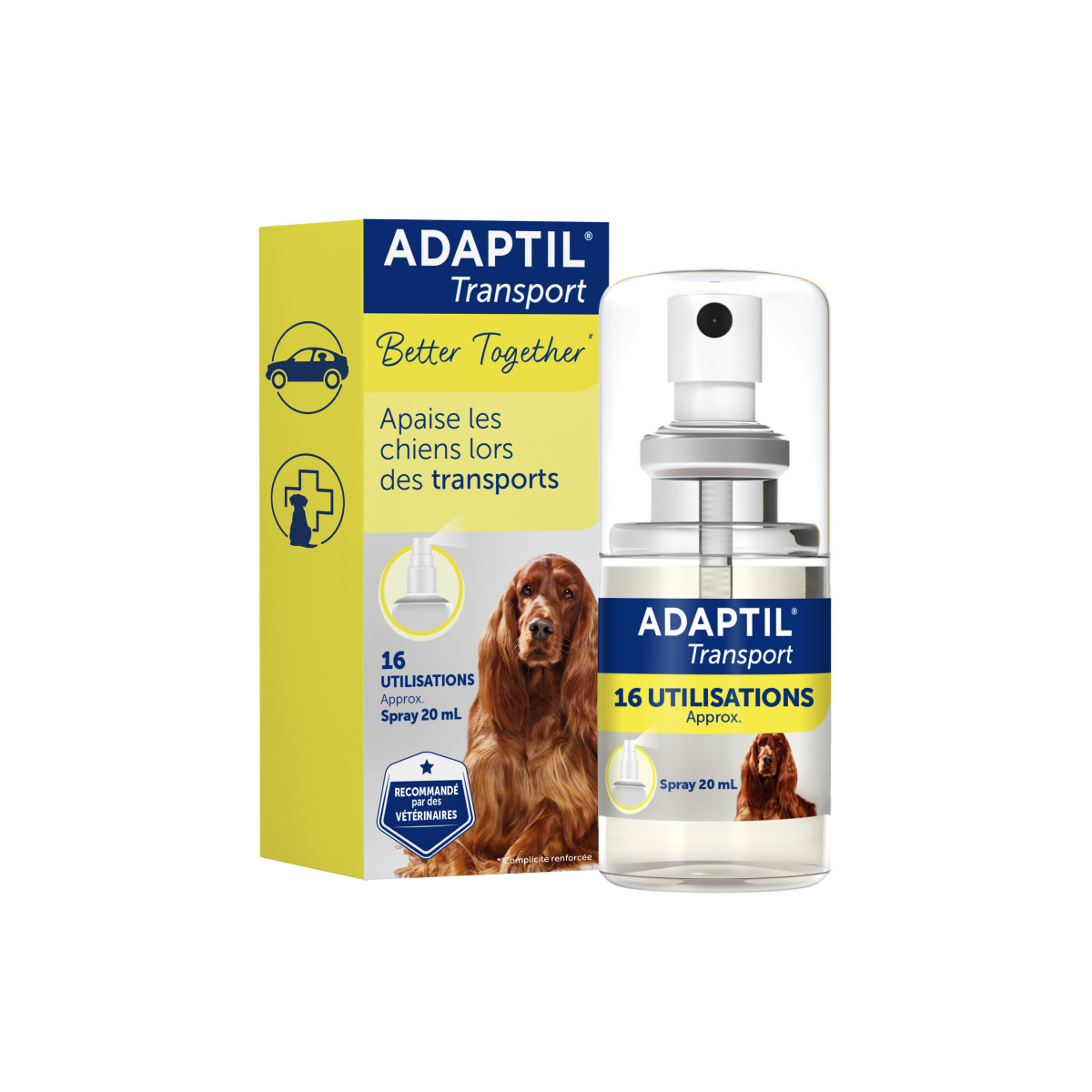 Spray Adaptil Anti-Stress 20ml - Apaisement Chien & Chat | Ceva