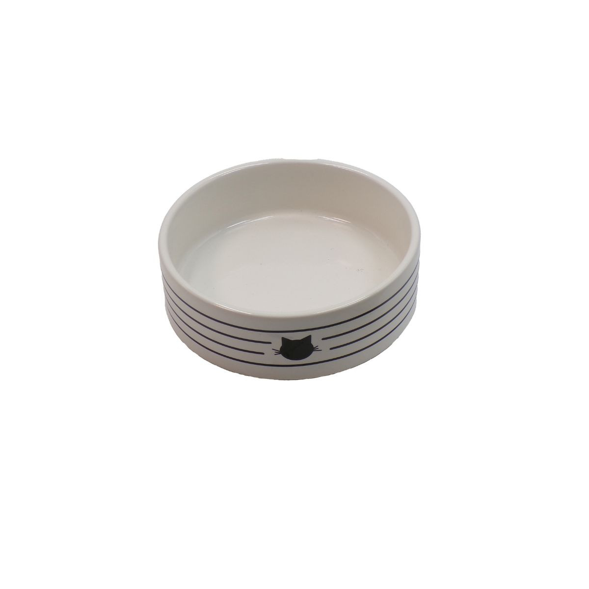 Bol céramique Bubimex 450ml rayé - Anti-dérapant pour chat