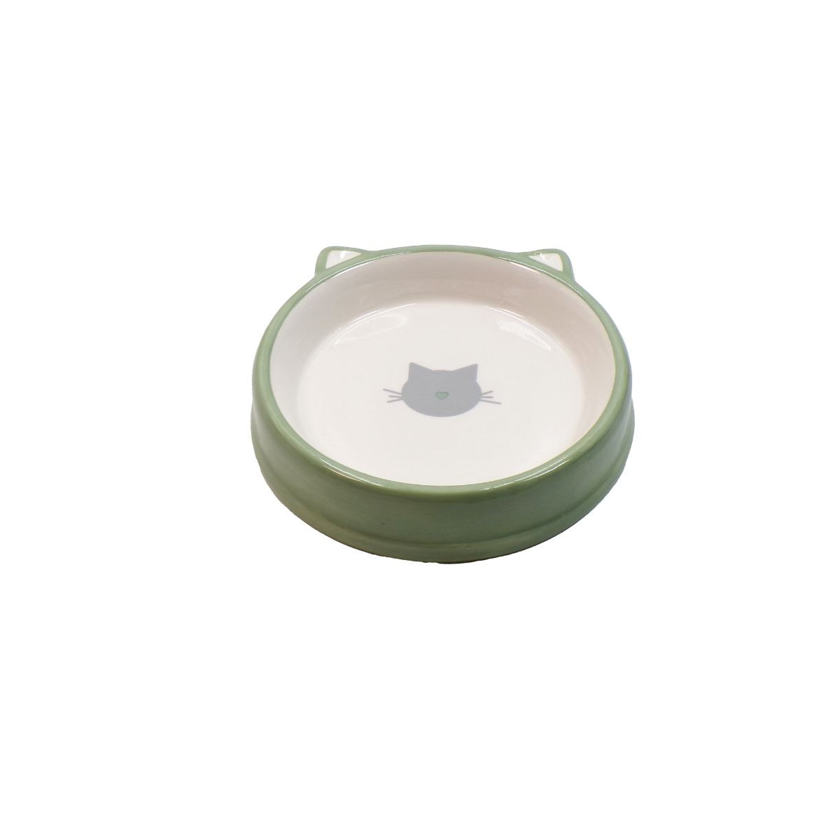 Gamelle céramique verte BUBIMEX 200 ml - Stable & facile nettoyage
