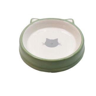 Gamelle céramique verte BUBIMEX 200 ml - Stable & facile nettoyage