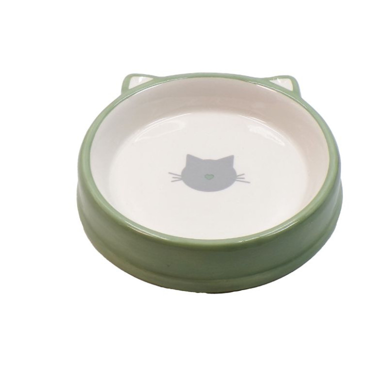 Gamelle céramique verte BUBIMEX 200 ml - Stable & facile nettoyage