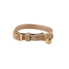 Collier Bubimex élastique beige - Grelot - Sécurité chat