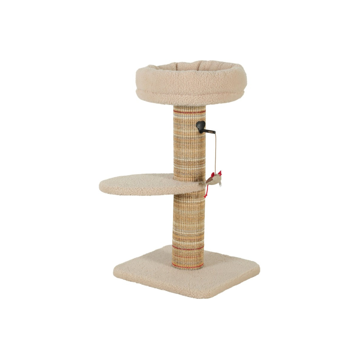 Arbre à chat ZOLUX 70cm beige - Idéal pour chatons, poteau sisal 11cm