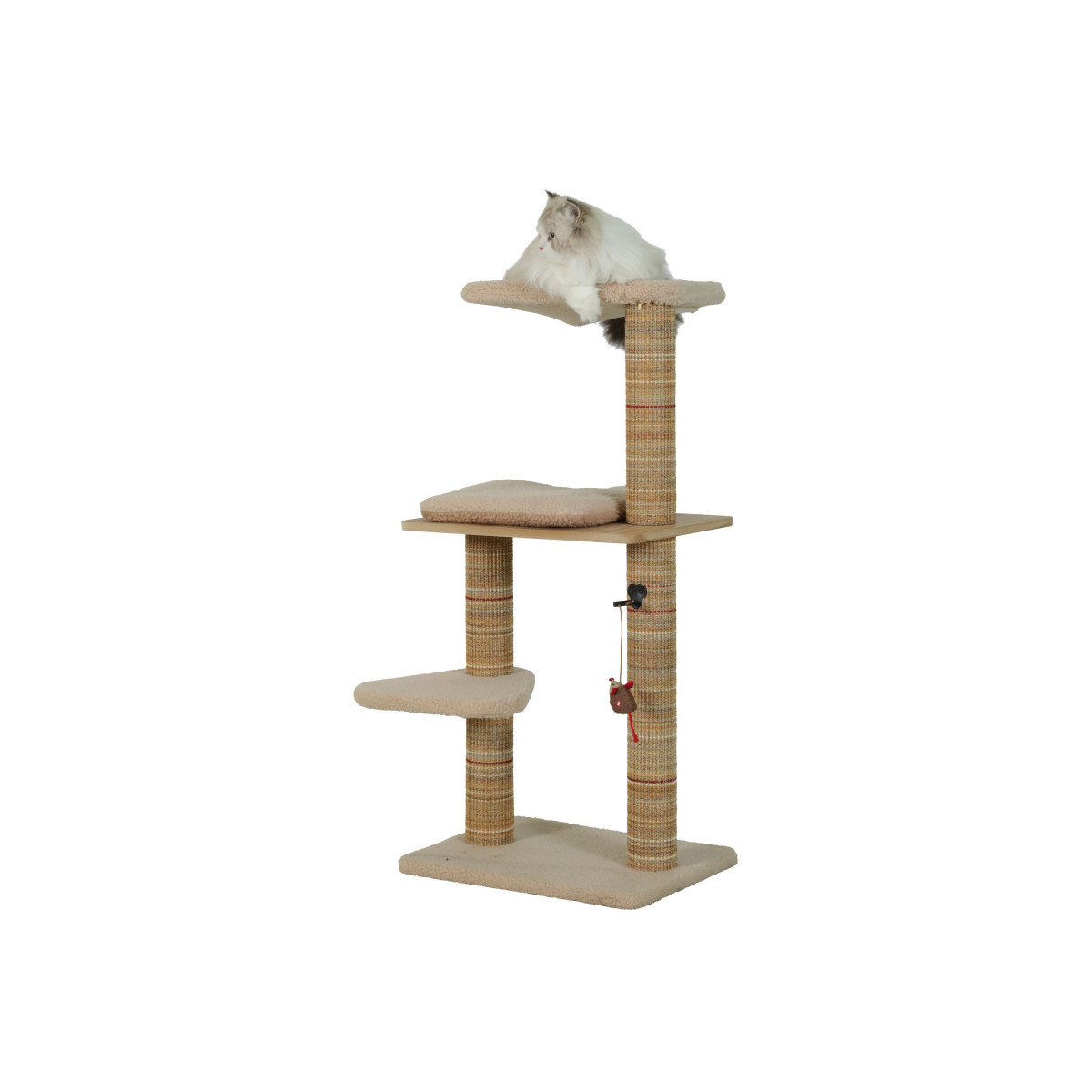 Arbre à chat Boréal ZOLUX 105cm beige - 3 étages pour un chat épanoui