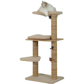Arbre à chat Boréal ZOLUX 105cm beige - 3 étages pour un chat épanoui