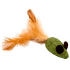 Jouet Bubimex souris chat : herbe à chat et plumes pour jeu stimulant