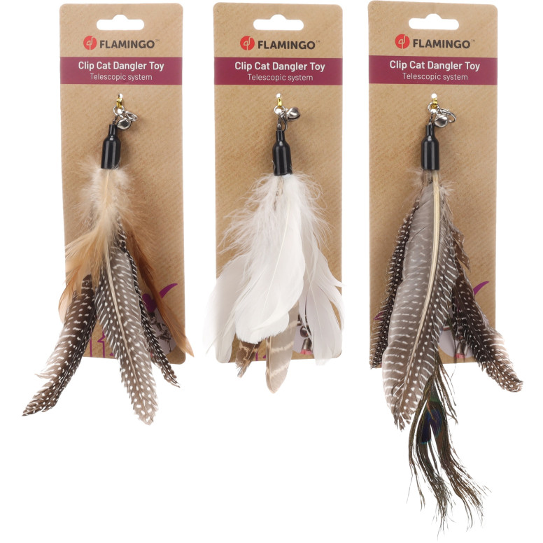 Plume Suuz Flamingo : Jouet interactif pour chat - Durable et amusant