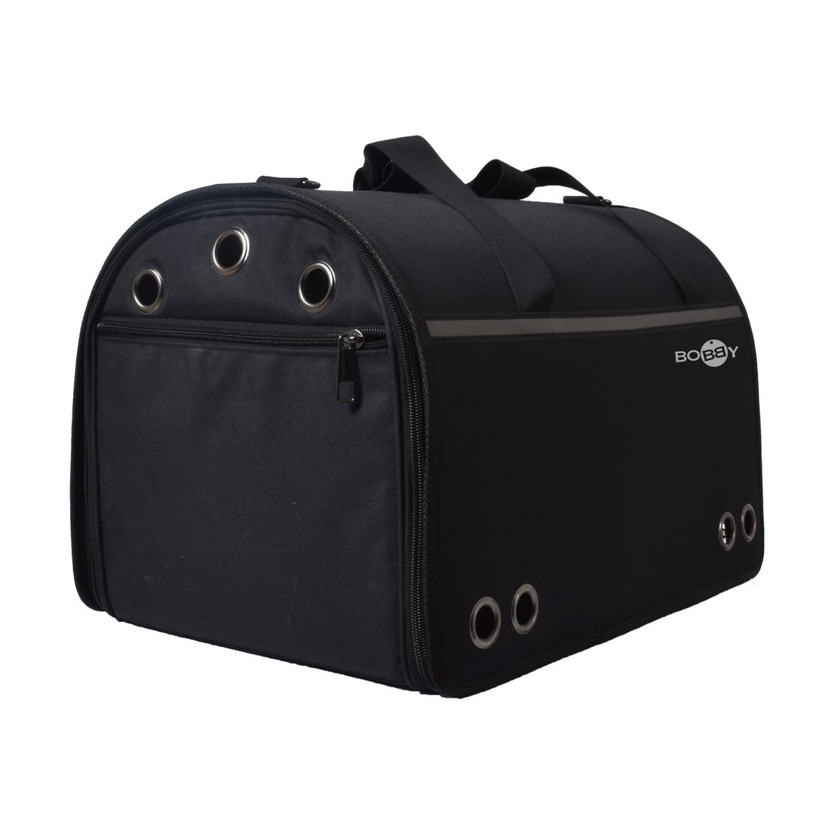BOBBY Week-End : Sac transport pliable noir pour chien et chat - 8 kg