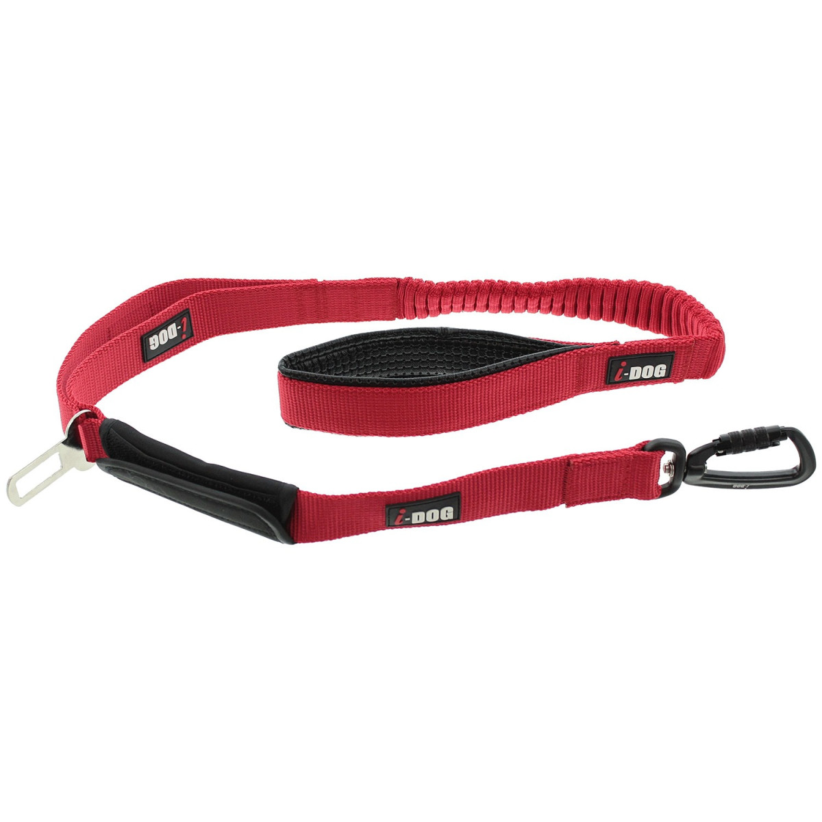 Laisse IDOG Pro Max rouge 120cm - Confort et sécurité