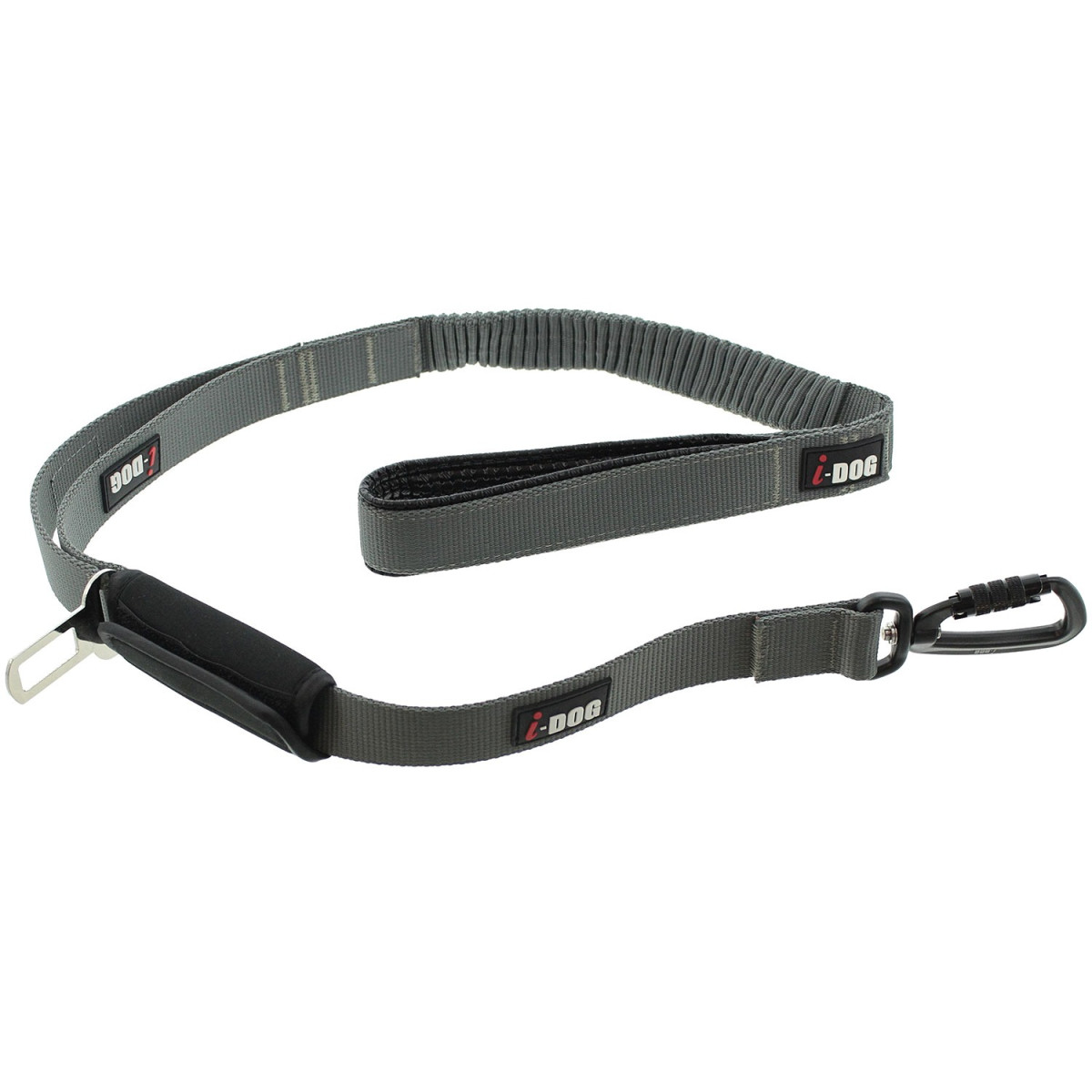 Idog Pro Max 120cm gris : Laisse ergonomique ultra-durable pour chien