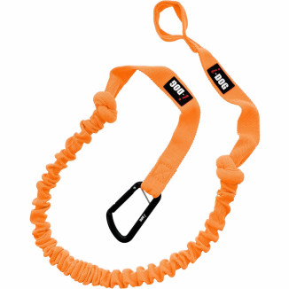 Laisse Idog canicross orange : élastique et sécurisée