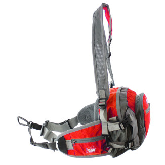 Sac à dos Ventoux Idog rouge : confort chien, 8 compartiments