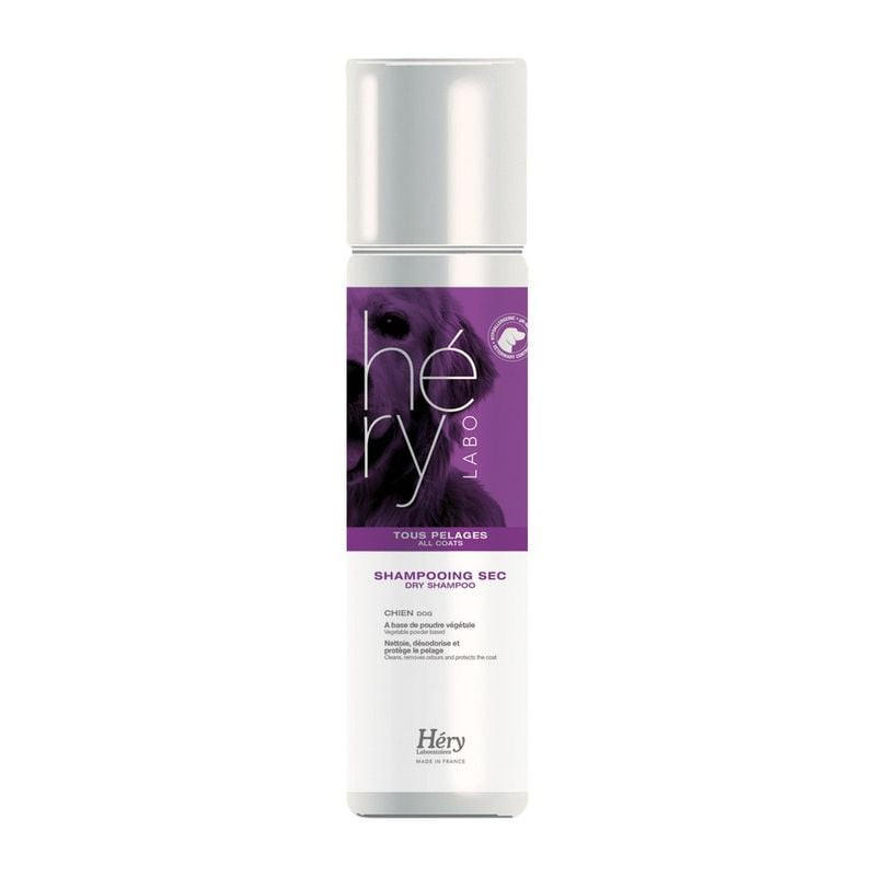 Shampooing sec Hery pour chiens et chats - formule sans rinçage en spray pour une application facile
