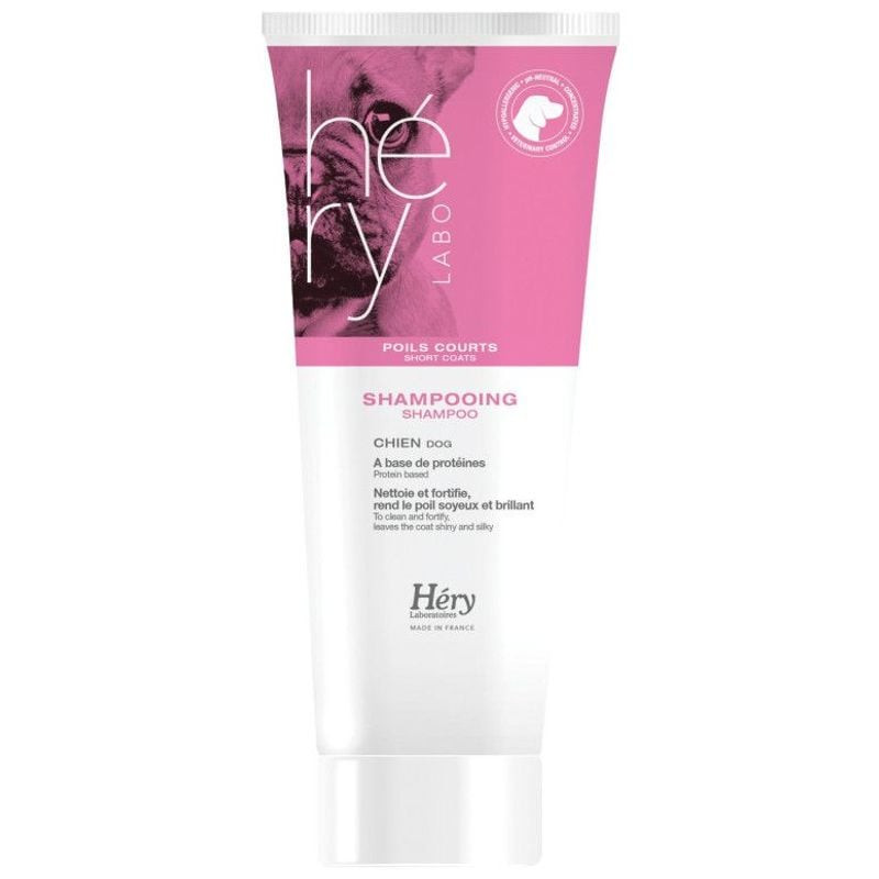 Vue latérale du flacon de shampooing Laboratoires Héry 1964152 avec détails sur l'étiquette
