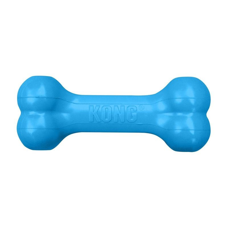 Jouet en caoutchouc KONG Puppy Goodie Bone avec Goodie Grippers aux deux extrémités, vue de face en 