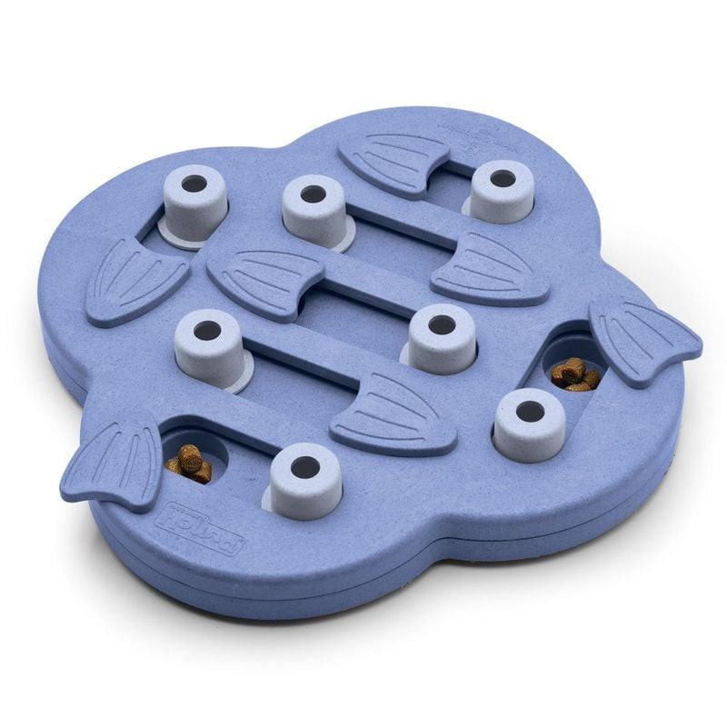 Jouet puzzle intermédiaire pour chien Nina Ottosson Dog Hide N' Slide avec plusieurs compartiments p