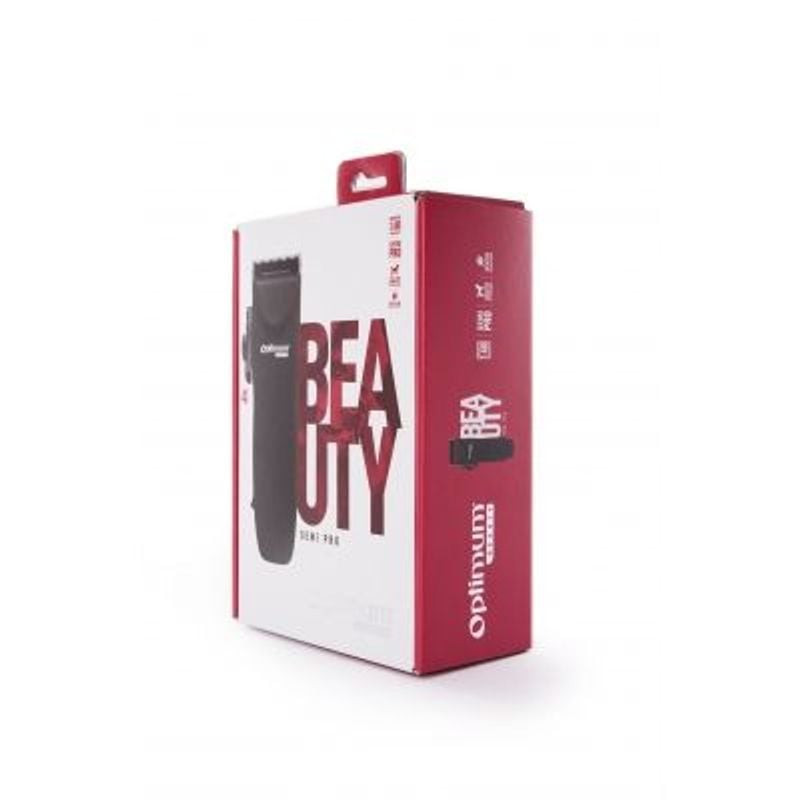 Tondeuse pour chien Optimum BEAUTY avec cinq sabots (0,9mm, 3mm, 6mm, 9mm, 12mm) et une huile d'entr