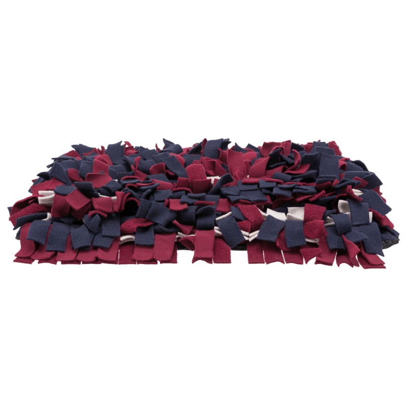 Trixie Strategy Snuffle Mat packshot on white background, showing the rectangular mat with colorful 