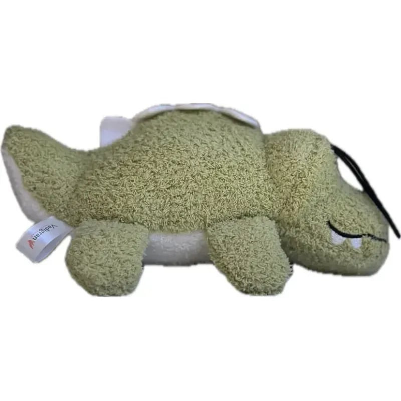 Jouet peluche crocodile vert Vadigran Crock Buddy pour chien, texture douce et construction durable.