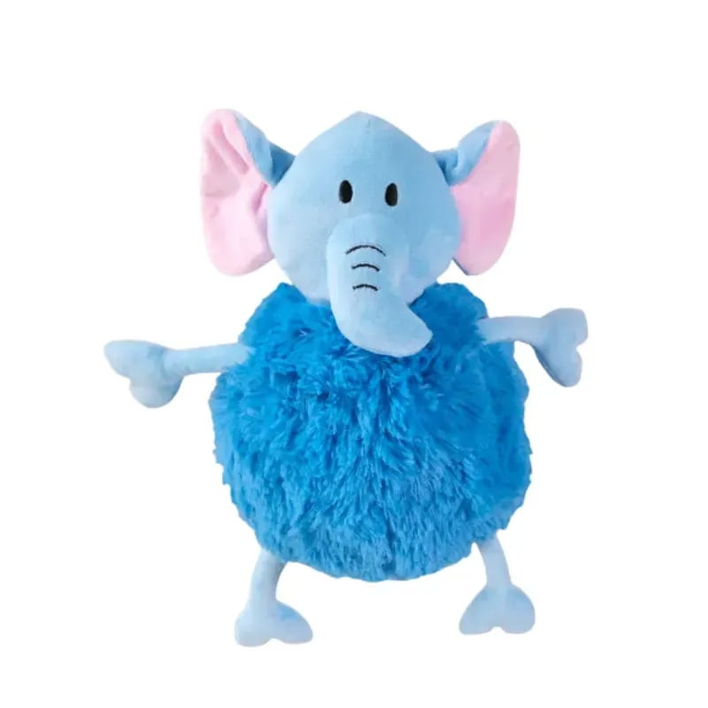 Jouet peluche éléphant VADIGRAN Belly pour chiens, éléphant gris doux avec yeux noirs et trompe, con