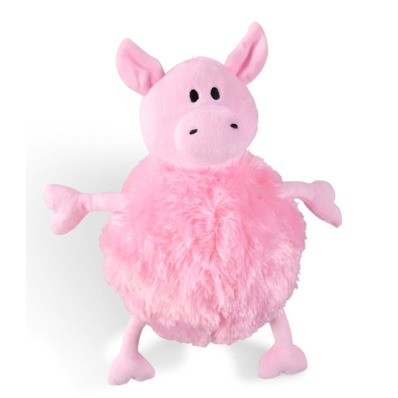 Jouet peluche Vadigran Belly cochon 28cm avec couineur, jouet en forme de cochon doux pour le jeu in