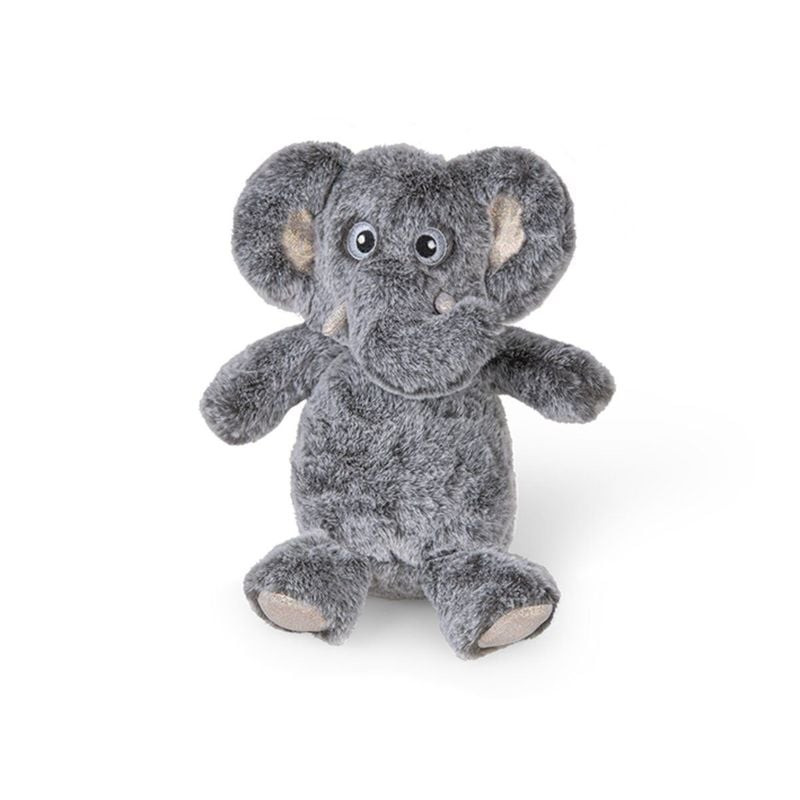 Jouet pour chien en peluche VADIGRAN Supersoft Lolli gris, 28 cm, avec tissu ultra-doux et couineur.