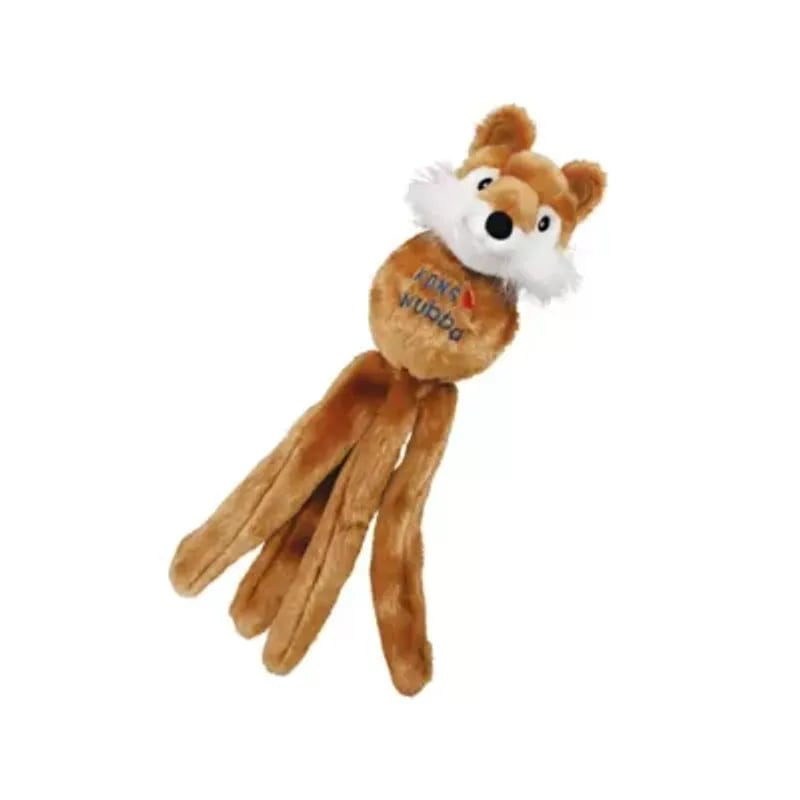 Jouet KONG Wubba Friends L design lapin pour grands chiens, vue de face sur fond blanc.