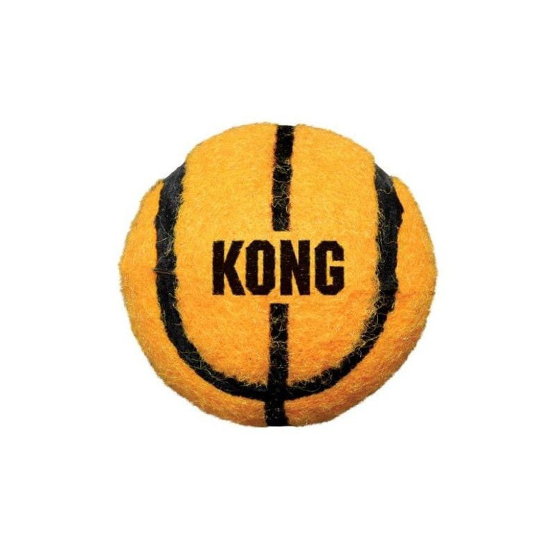 Balle KONG Sport motif baseball isolée sur fond blanc.